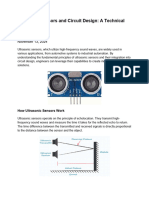 Ultrasonic Sensors and Circuit Design