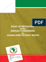 25 Rules of Procedure On The African Commission On Human and Peoples Rights