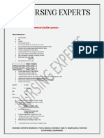 Nutrition and Biochemistry BULLET POINTS