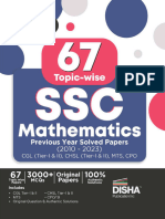 Demo 30 67 Topicwise SSC Mathematics Solved Papers 2010 2023 6th Edition 3000 Quantitative Aptitude PYQs Disha Experts