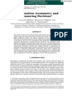 Int Rev Finance - 2011 - BESSLER - Information Asymmetry and Financing Decisions