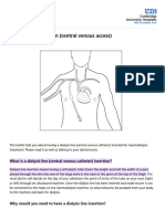 Dialysis Line Insertion (Central Venous Access) - CUH