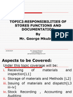 Lecture 1 Topic 2 Reponsibilities of Stores Functions