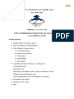 Interpretation of Financial Information (Financial Statement Analysis)