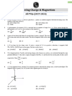 Moving Charge & Magnetism - Board PYQs - Lakshya NEET 2025