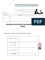 Movimiento Rectilineo Uniformemente Variado-Mruv