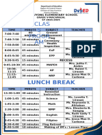 Class Program Template