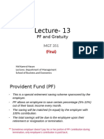 MGT+351+Lecture-13 PF+and+Gratuity