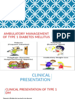 Management of Type 1 DM 1