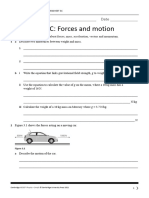 Physics Worksheet 3C