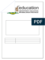 Grade 5 NS & T Test Sept 2024