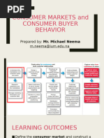 Consumer Markets and Consumer Buyer Behaviour