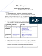 Tutorial 07 - Planning (Project Quality Management & Project Human Resource Management)