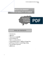 Drug Excipient Compatibility Test Procedure