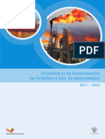 Estatisticas de Investimento em Petroleo e Gas em Mocambique - 2017-2021