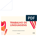 Trabalho de Linguagens: Correção Da Redação Do Enem