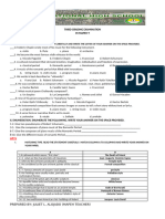 Mapeh 9 Third Quarter Exam