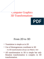 3D Transformations