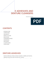 Denture Adhesive & Denture Cleaners