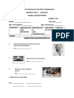 Class 5 Evs pt2 Model Paper