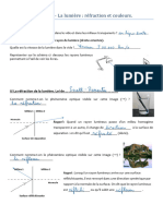 Chapitre 2 - Lumière (Réfraction Et Couleurs)
