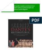 Immediate Download Dante S British Public Readers and Texts From The Fourteenth Century To The Present 1st Edition Dante Alighieri Ebooks 2024