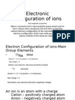 Electron Configuration of Ions 1