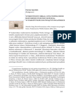 Dariusz Spychała: Monika Ożóg, Kościół Starożytny Wobec Świątyń Oraz Posągów Bóstw, Wydawnictwo, Kraków 2009, 220 S