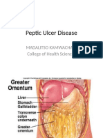 Peptic Ulcer Disease: Madalitso Kamwachale College of Health Sciences