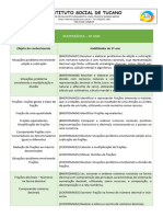 6º Ano - Mapeamento Das Habilidades de Matemática