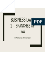 Chapter 2 - Branches of Law