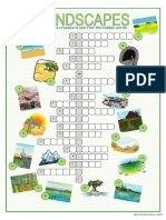 Landscapes Crossword Puzzle