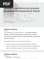 U1. La Oficina de Farmacia en El Sistema Nacional de Salud