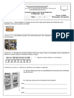 Avaliação 3º Bi Matemática