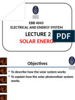 Lecture 2 - Solar Energy