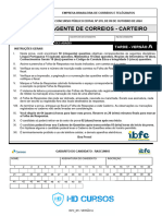 Simulado 01 Correios HD Cursos Pós Edital