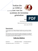 Planification Des Réseaux GSM Et Évolution Vers Les Systèmes de Troisième Génération