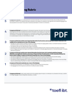 TOEFL Ibt Writing Rubrics