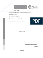 Tarea 7, Flujos de Caja, Ingresos de Efectivo, Andrea Andino