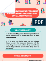 UCSP Q1 M4 Explain Government Programs and Initiatives in Addressing Social Inequalities