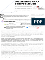 Desenvolvimento para Dispositivos Móveis Resumo