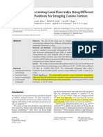 Accuracy in Determining Canal Flare Index Using Different Radiographical Positions For Imaging Canine Femurs