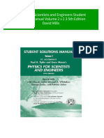 Ebooks File Physics For Scientists and Engineers Student Solutions Manual Volume 2 V 2 3 5th Edition David Mills All Chapters