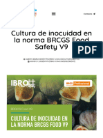 Cultura de Inocuidad en La Norma BRCGS Food Safety V9 - Ibro