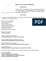 Caso Practico, Evaluación e Interpretacion de Estados Financieros