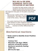 MLS 441 Biochemical Reactions 4th Lecture