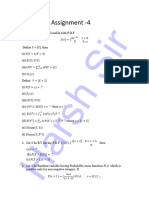 Random Variable Assignment-4 Harsh Sir