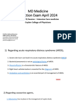 Critical Care - MD Medicine MCQs With Answers Final