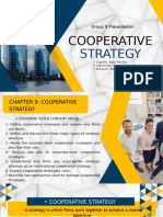 Chapter 9 - Cooperative Strategy