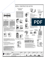 General Construction Notes: Notes On Beams and Girders Lintels in Block Walls Notes On Stirups